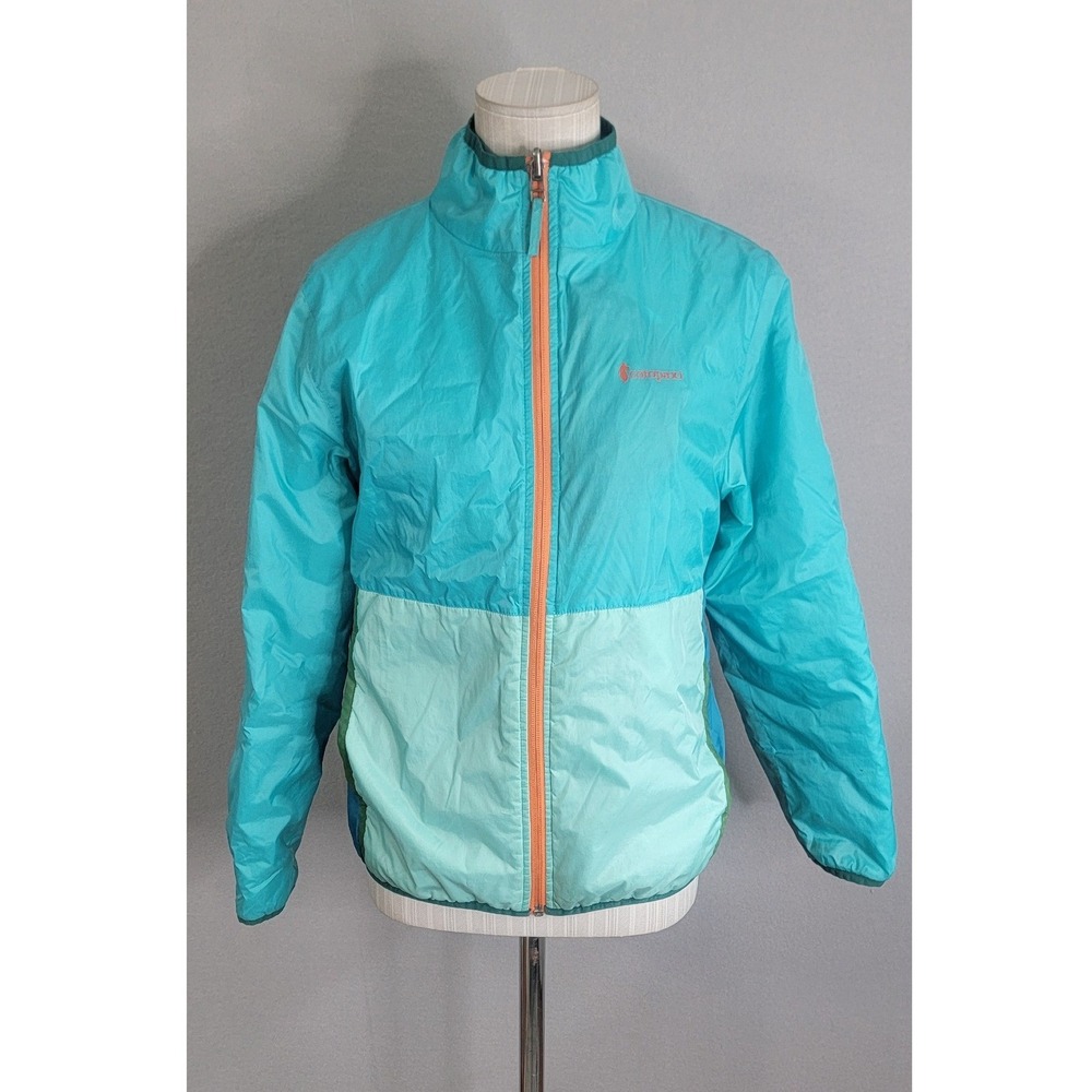 Cotopaxi Teca Calido Jacket Kids Large Blue Teal Colorblock Insulated Outdoor